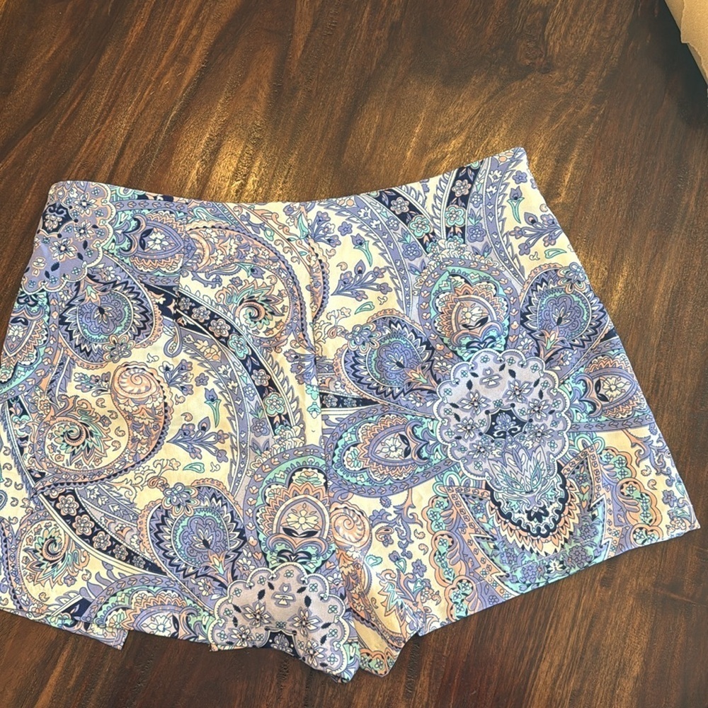 Paisley Print Women Skort - Picture 2 of 2